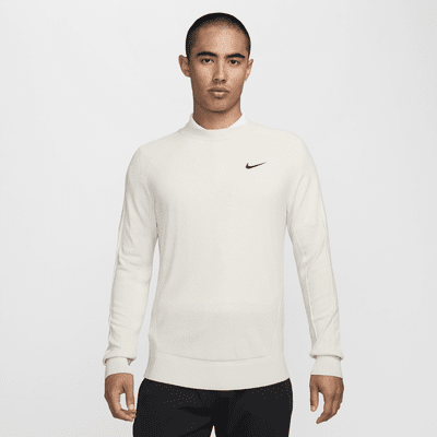 【極美品】NIKE GOLF ナイキゴルフ タイガーウッズ クルーネックセーター ナイキ タイガーウッズ メンズ ゴルフ ニットセーター 毛 黒 L